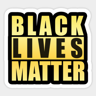 Black Lives Matter Golden Sticker